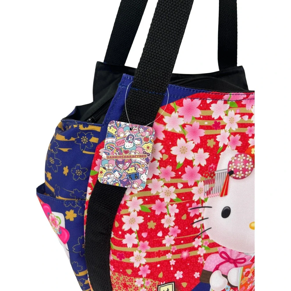 Sanrio Hello Kitty‎ Balloon Shoulder Bag Kimono Manufatto Sakura Japan NWT